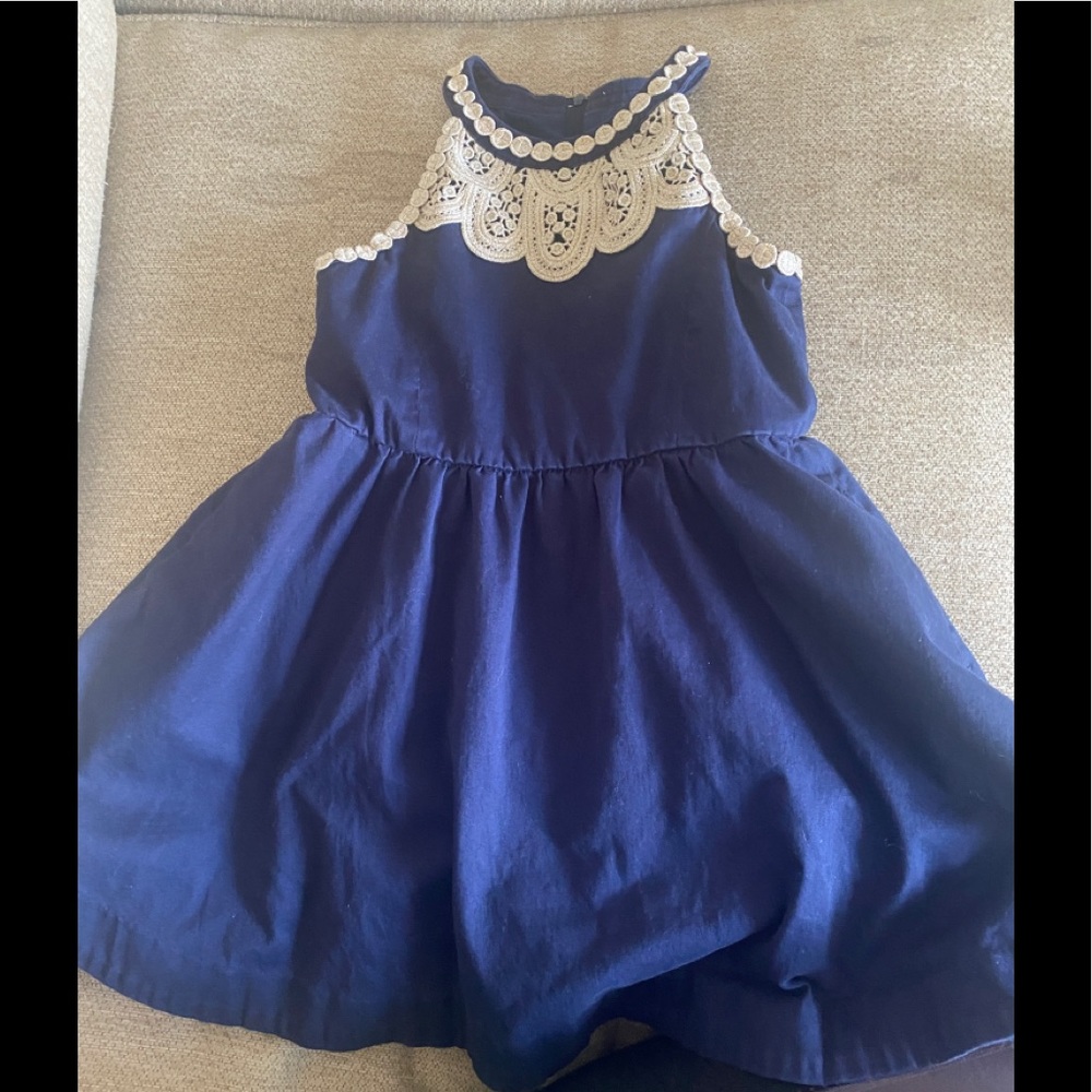 Lilly Pulitzer Blue and Gold dress